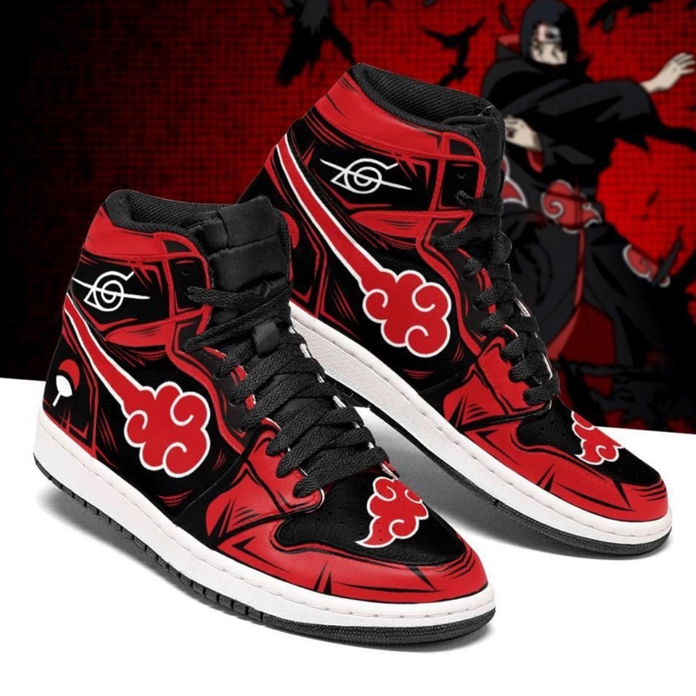 Kids Unisex Akatsuki Hidden Leaf Symbol Sneakers